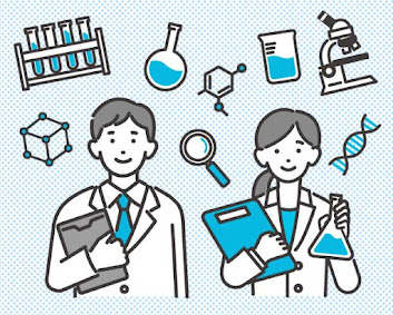 Simple and easy-to-use science and chemistry icon vector illustration material / science / science